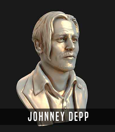 Johnney Depp Sculpture