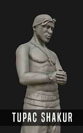 Tupac Shakur Sculpture